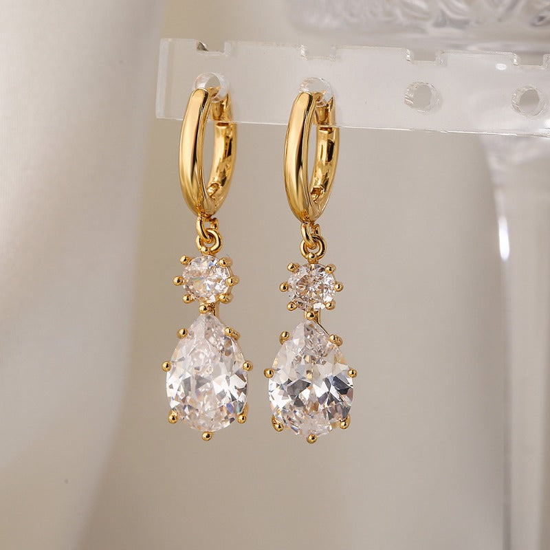 Wholesale Zircon Geometric Earrings ACC-ES-AG006