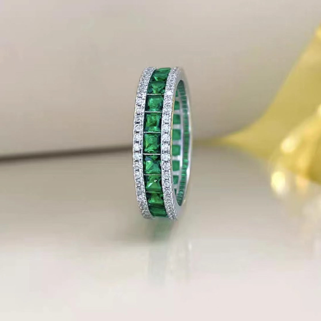 Wholesale S925 Silver Fine Crafted Full Diamond Micro Inlaid Rings ACC-RS-LLT002