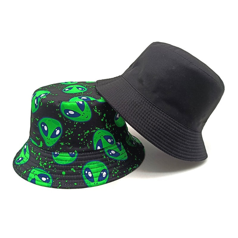 Wholesale Creative Alien Pattern Bucket Hat ACC-HT-ShunMa014