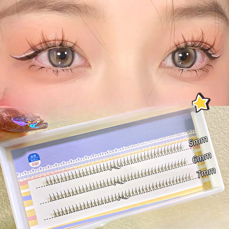 Wholesale 12 Rows of Large Capacity Comic Natural Single Cluster Segmented False Eyelashes ACC-FS-Rous003