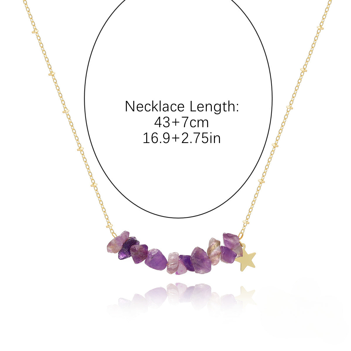 Wholesale Colorful Gravel Natural Stone Necklace ACC-NE-ManYi016