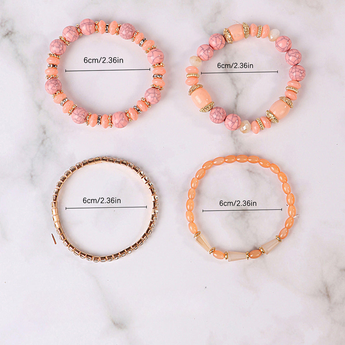 Wholesale Multilayer Bohemian Bead Bracelet Set ACC-BT-Lijie008