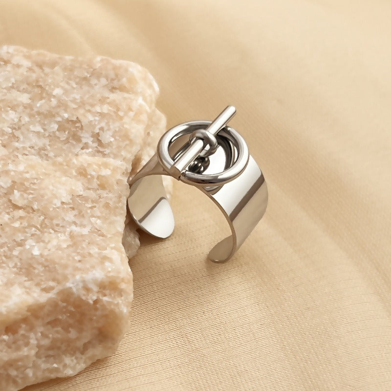 Wholesale 18K Gold Titanium Steel Rings ACC-RS-YuSen002