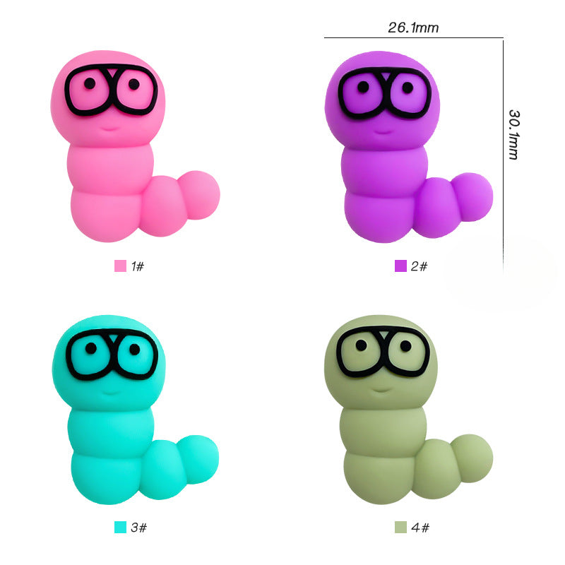 Wholesale 10pcs Silicone Cartoon 3D Focal Beads ACC-BDS-WDX230