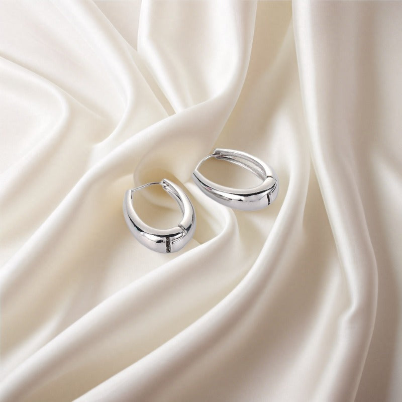 Wholesale Alloy Retro Simple Geometric Oval Earrings ACC-ES-ShaoYu001