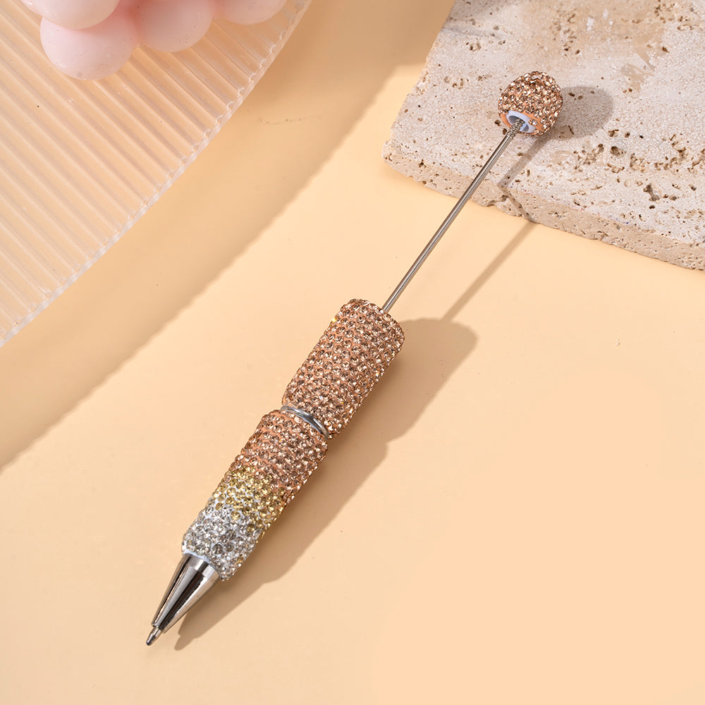 Wholesale Beadable Pens Clay Inlaid with Diamonds Plastic DIY Beaded Pens ACC-PN-ZhiYa002