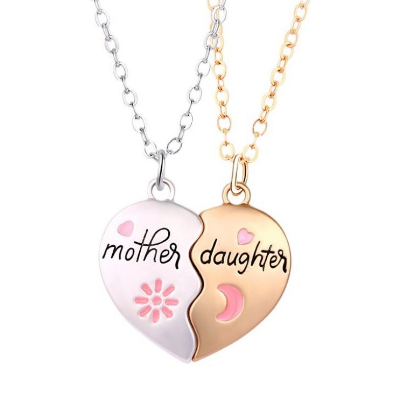 Wholesale Alloy Oil Drop Magnetic Pendant Mother's Day Necklace Set ACC-NE-Hanp004