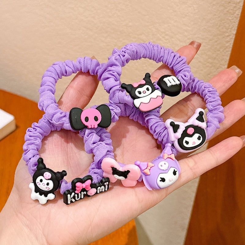 Wholesale 5pcs Children's Cartoon Cute Doll Rope Hair Scrunchies ACCVIP-HS-Huidi013