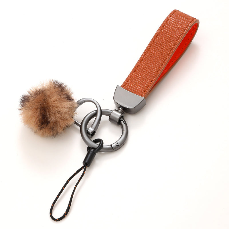 Wholesale Leather Plush Accessories Detachable Keychains ACC-KC-YiTian002