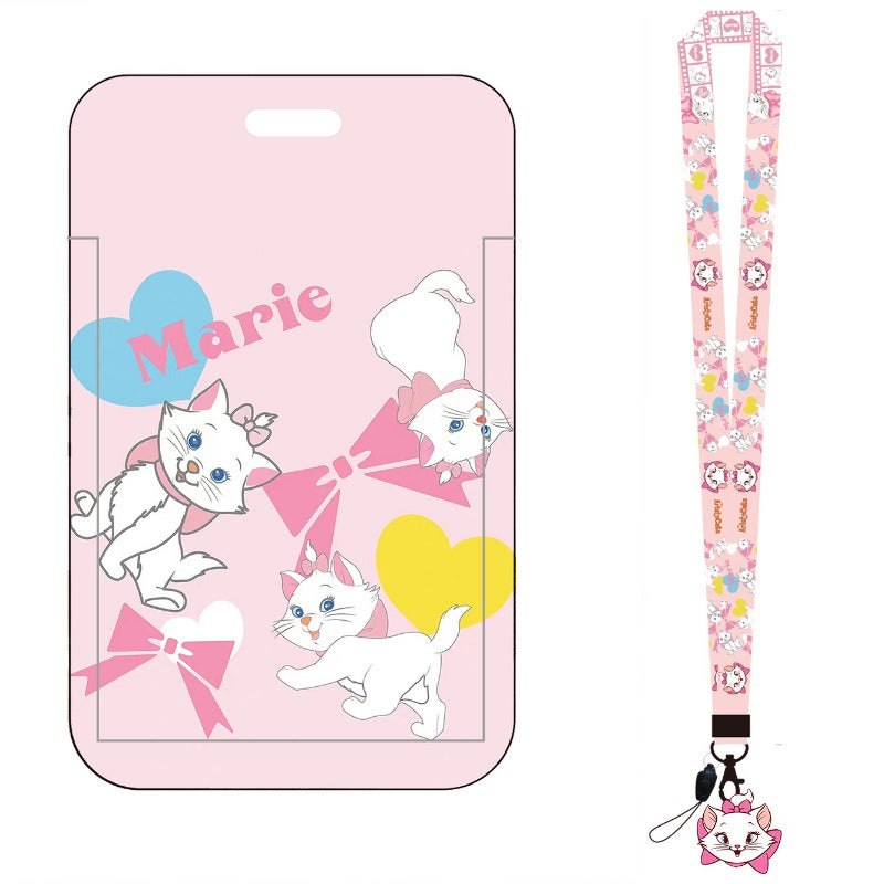 Wholesale Cartoon Children Cat Card Holder Style Long Lanyard Keychain ACCVIP-KC-AShi001