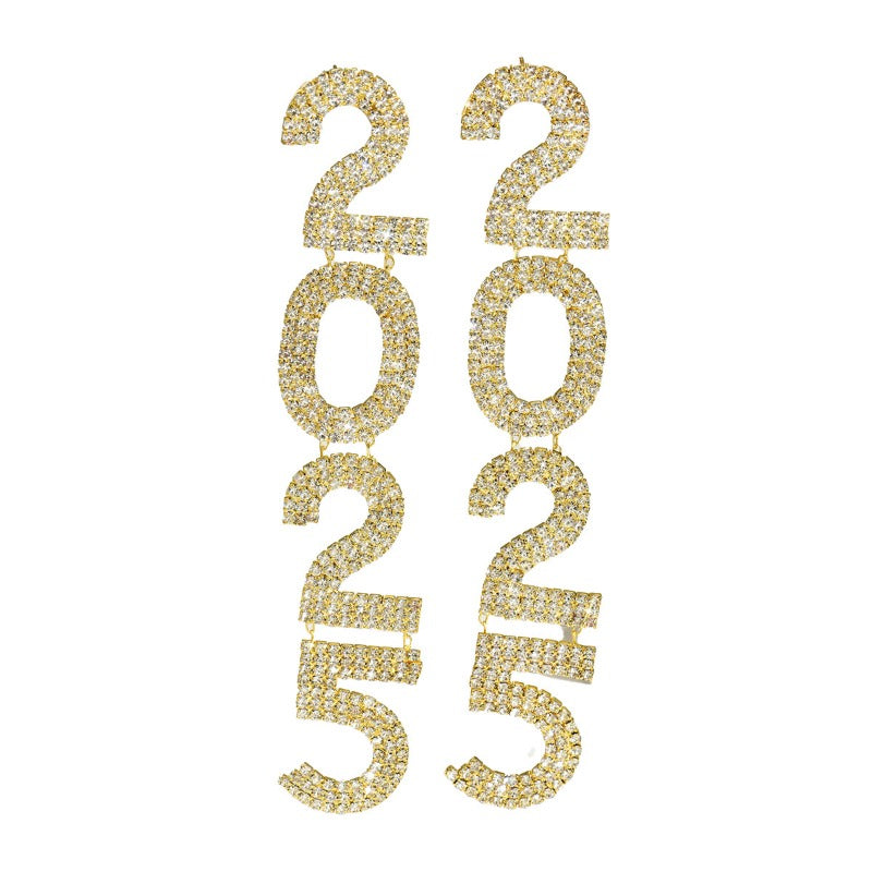 Wholesale Digital Design Diamond Earrings ACC-ES-BaSha009