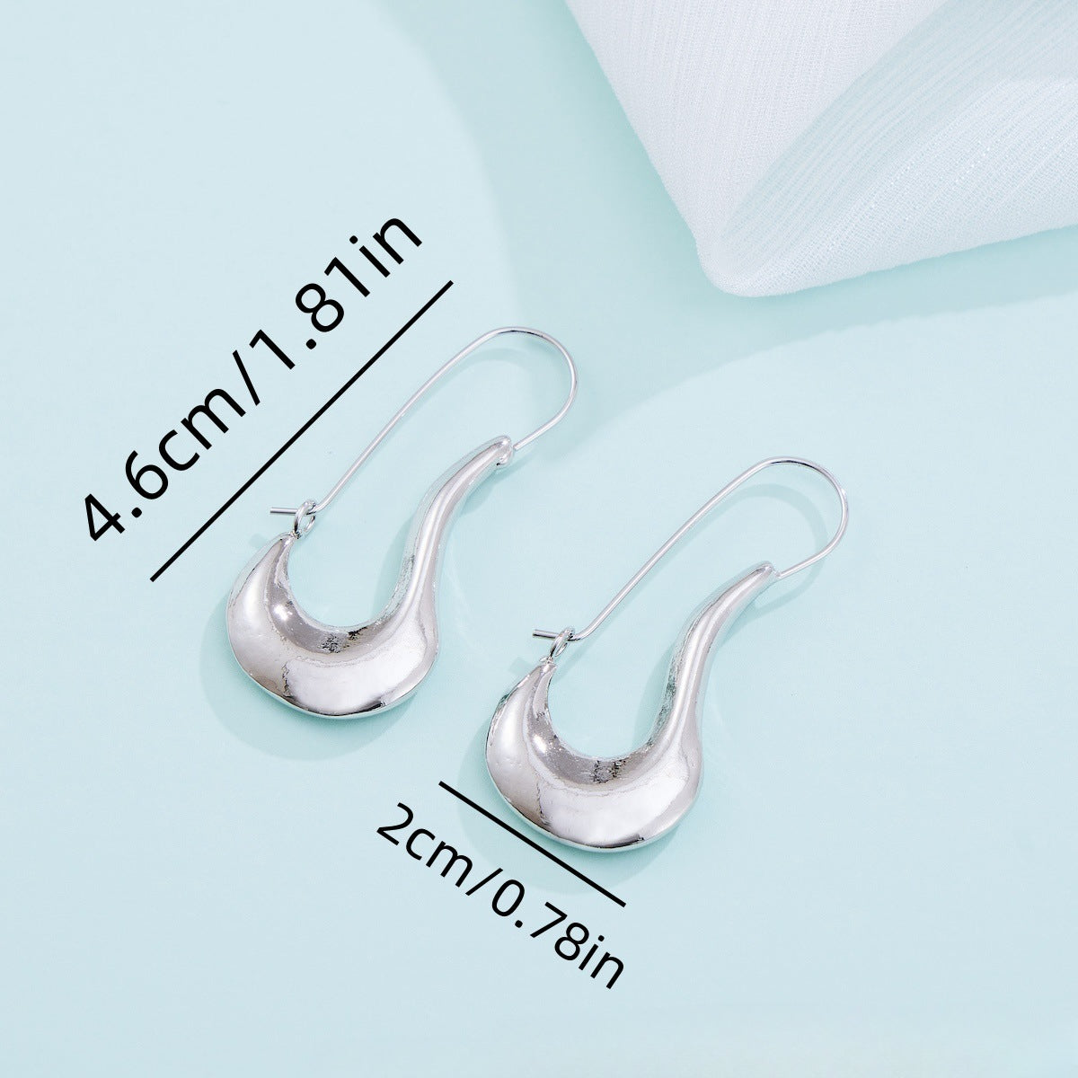 Wholesale Glossy Temperament Earrings Alloy Ear Hooks ACC-ES-MingC004