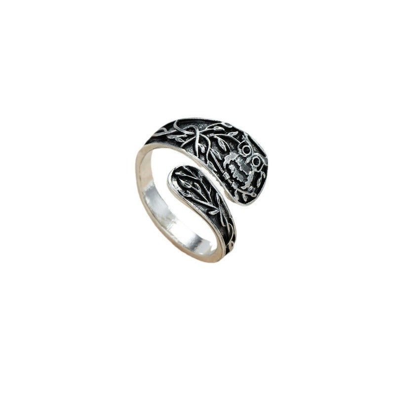 Wholesale Tree of Life Owl Pattern Ring ACC-RS-QingHe006