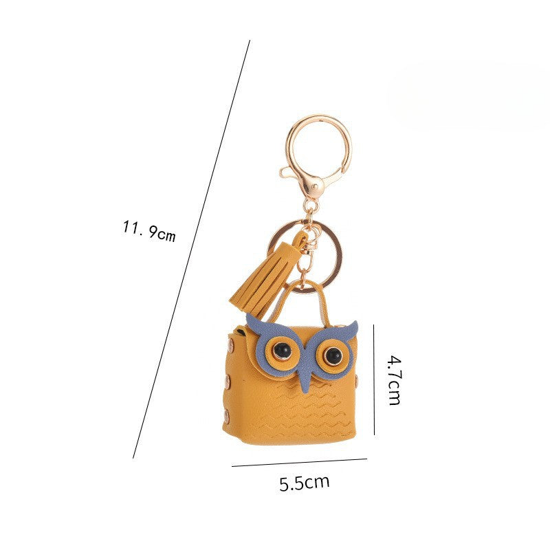 Wholesale Owl Leather Coin Purse Keychains Keychain Wallet ACC-KC-YanG003