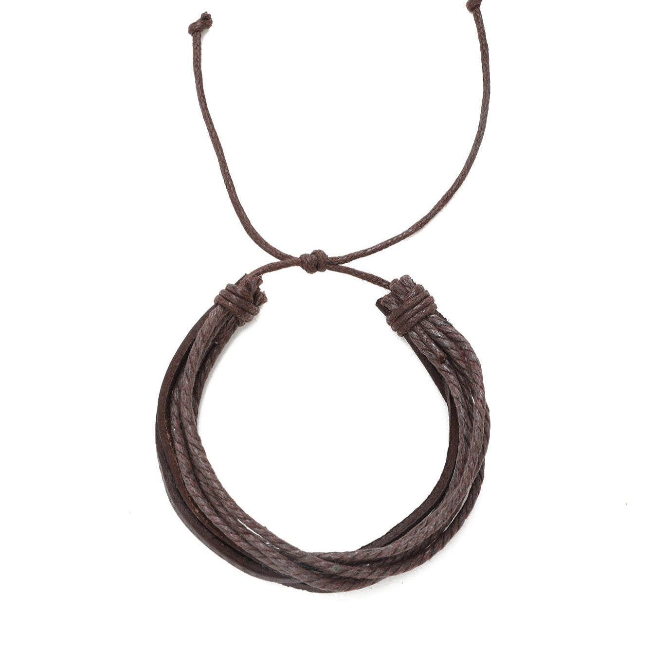 Wholesale Multi-layer Hand-woven Vintage PU Leather Bracelet ACC-BT-YTian013