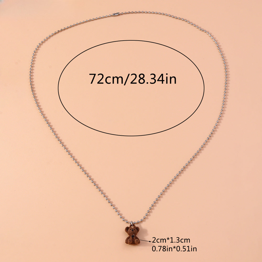 Wholesale Bear Necklaces Long Necklaces ACC-NE-YueSen002