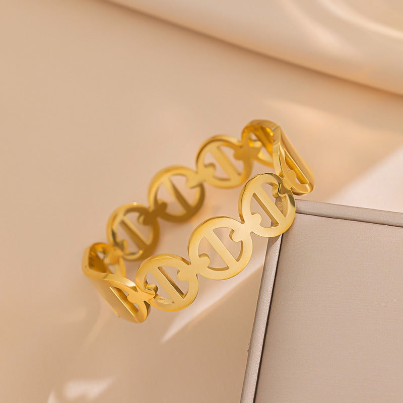 Wholesale Titanium Steel Diamond Bracelet ACCVIP-BT-KuCai016