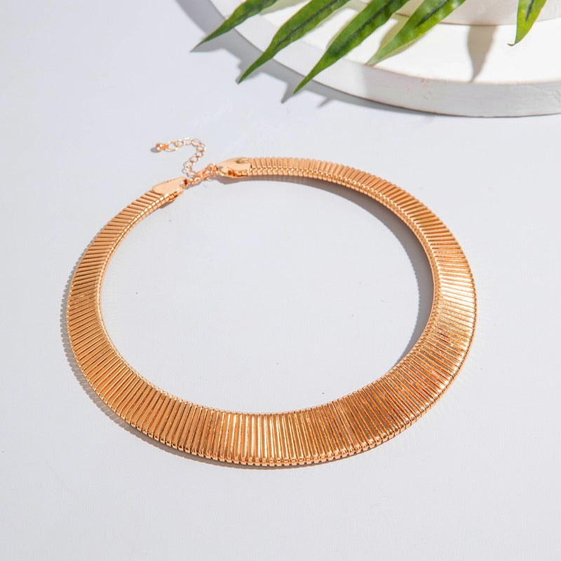 Wholesale Metal Wide Plain Ring Necklace ACC-NE-YongGe017