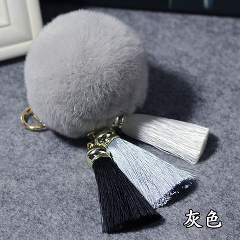 Wholesale Creative Tassel Wool Ball Keychains ACC-KC-GongZ032