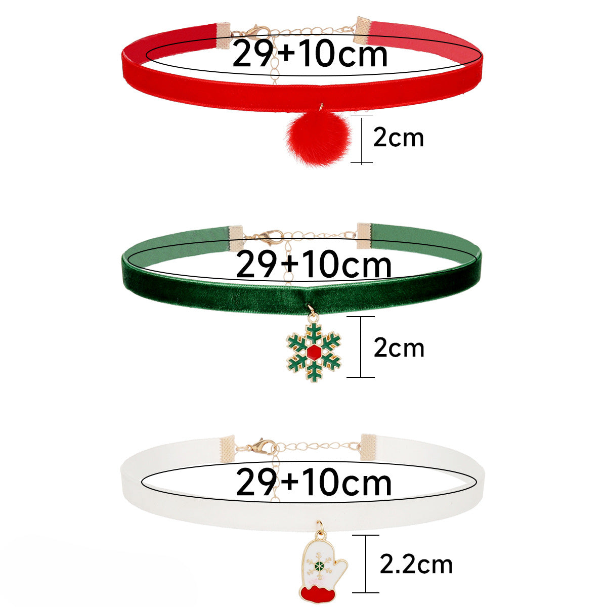 Wholesale Christmas Choker Necklace Combination Set ACC-NE-Yiran005