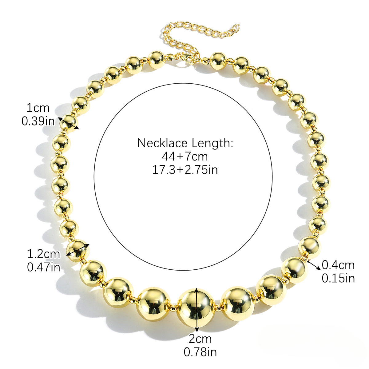 Wholesale Cyberpunk Style Acrylic Beaded Necklace ACC-NE-ManYi007