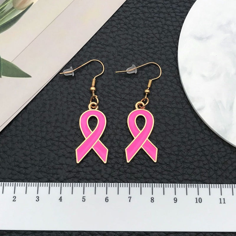 Wholesale Rose Red Ribbon Earrings ACC-ES-Luneng001