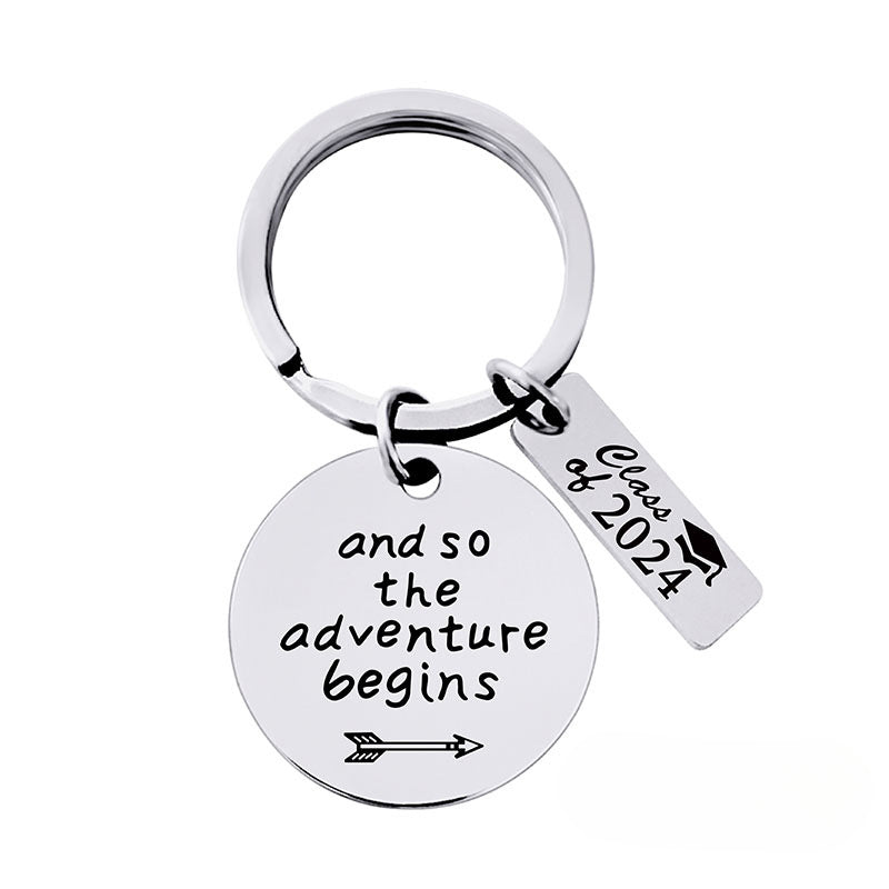 Wholesale 2024 Graduation Season Gift Stainless Steel Keychain ACC-KC-Ganggu011