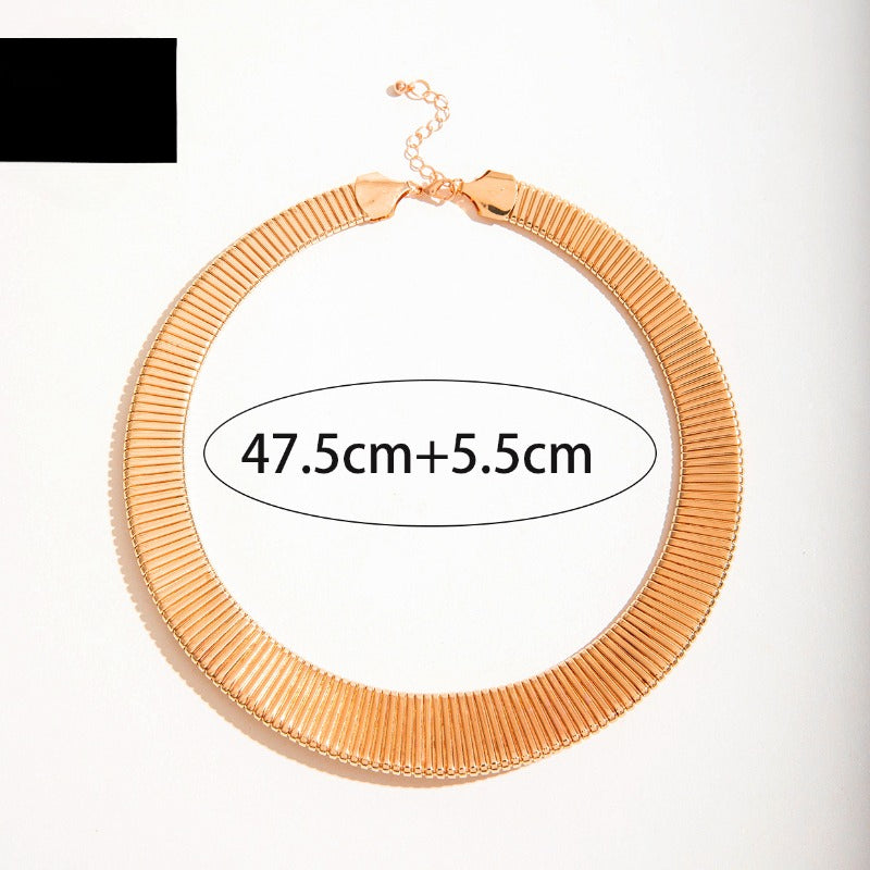 Wholesale Metal Wide Plain Ring Necklace ACC-NE-YongGe017