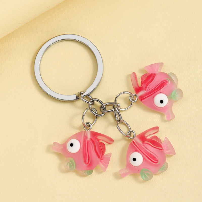 Wholesale Marine Life Octopus Crab Seahorse Keychain ACC-KC-RongRui033