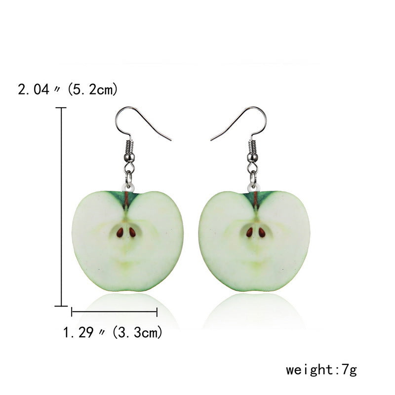 Wholesale Creative Fruit Earrings Pineapple Fruit Studs Earrings