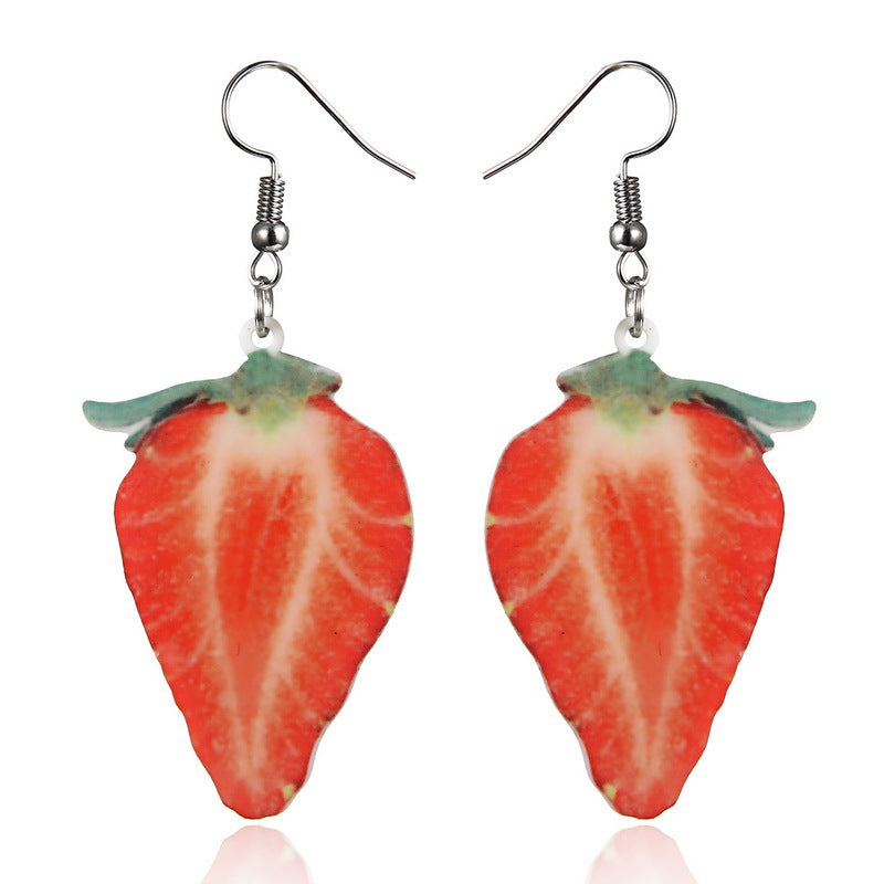 Wholesale Acrylic Fruit Earrings ACC-ES-Bayue001