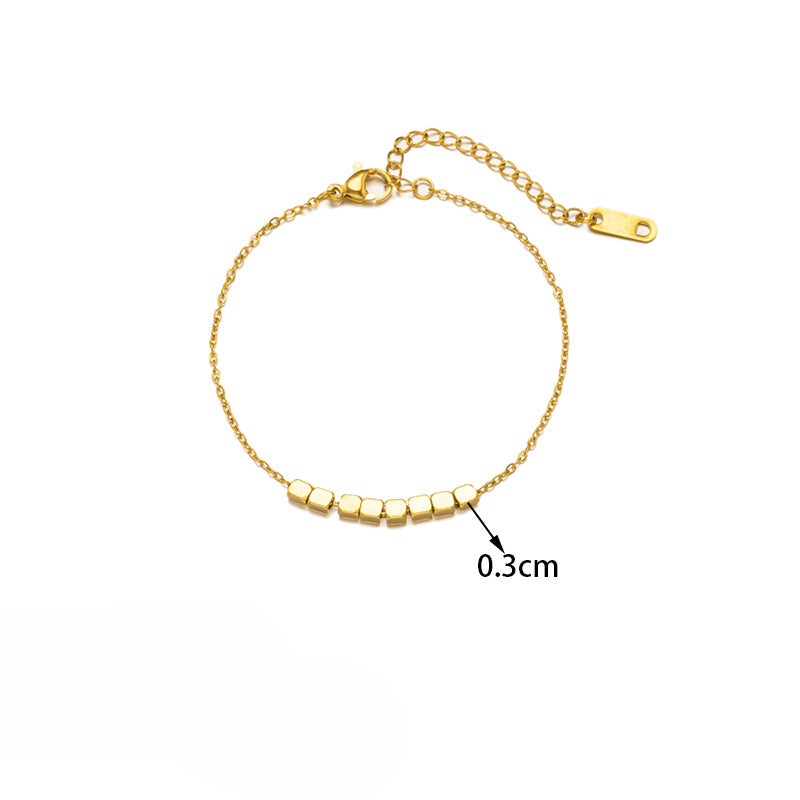 Wholesale Titanium Steel Necklace Light Luxury Necklaces Bracelet Set ACC-NE-Tais003