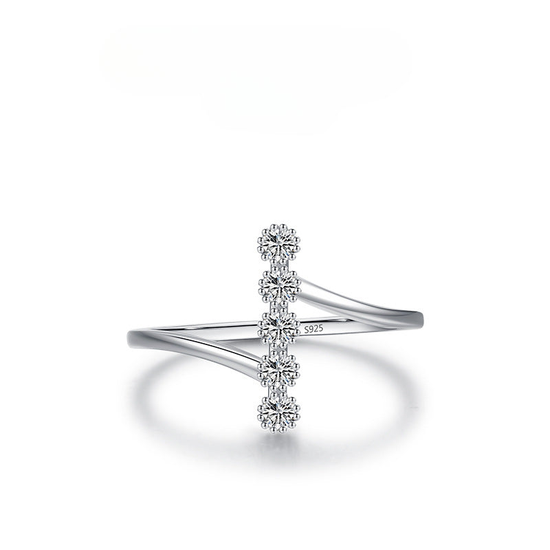 Wholesale S925 Sterling Silver Inlaid Zircon Ring ACC-RS-MoDian005