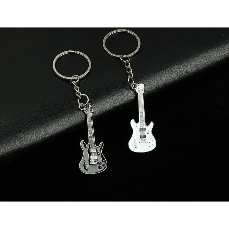 Wholesale Zinc Alloy Metal Enamel Guitar Keychains ACC-KC-MengOu002