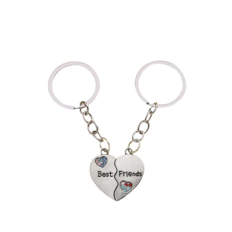 Wholesale Splicing Good Friends Series Love Alloy Keychain ACC-KC-RongR087