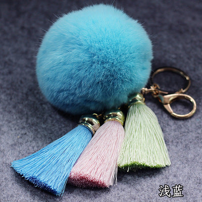 Wholesale Creative Tassel Wool Ball Keychains ACC-KC-GongZ032