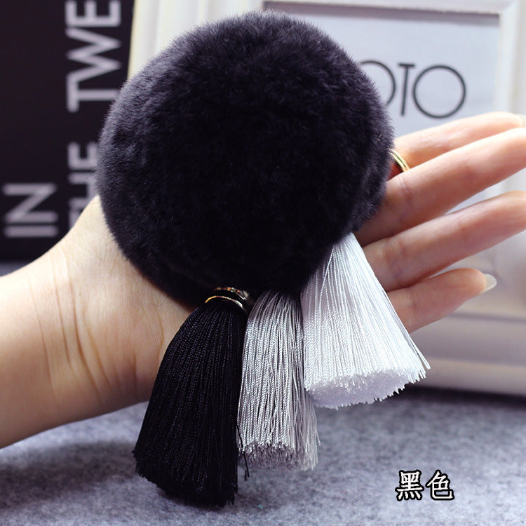 Wholesale Creative Tassel Wool Ball Keychains ACC-KC-GongZ032