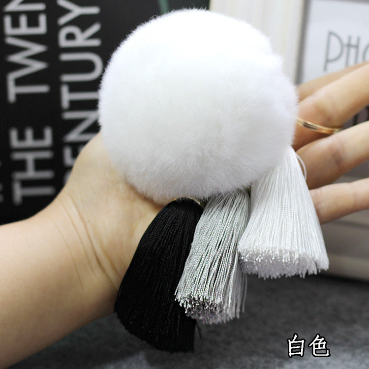 Wholesale Creative Tassel Wool Ball Keychains ACC-KC-GongZ032