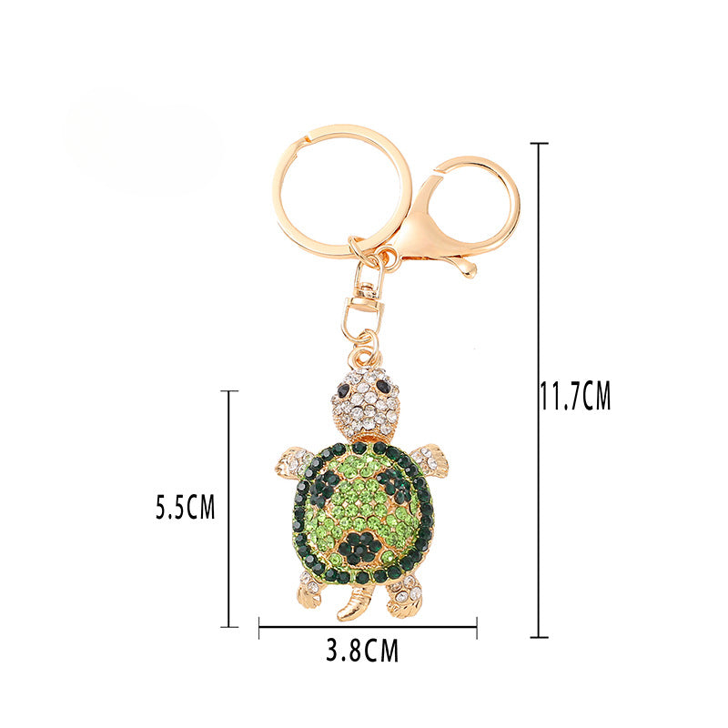 Wholesale Turtle Rhinestone Alloy Keychain ACC-KC-YuanFei008
