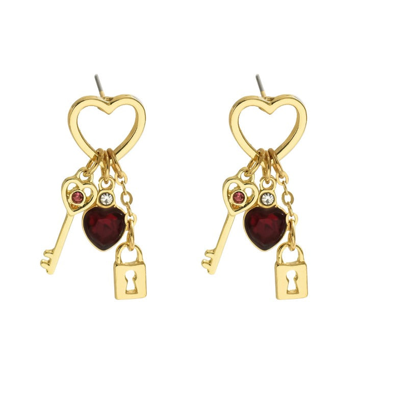 Wholesale Valentine's Day Luxury Style Heart Earrings ACC-ES-BaSha012