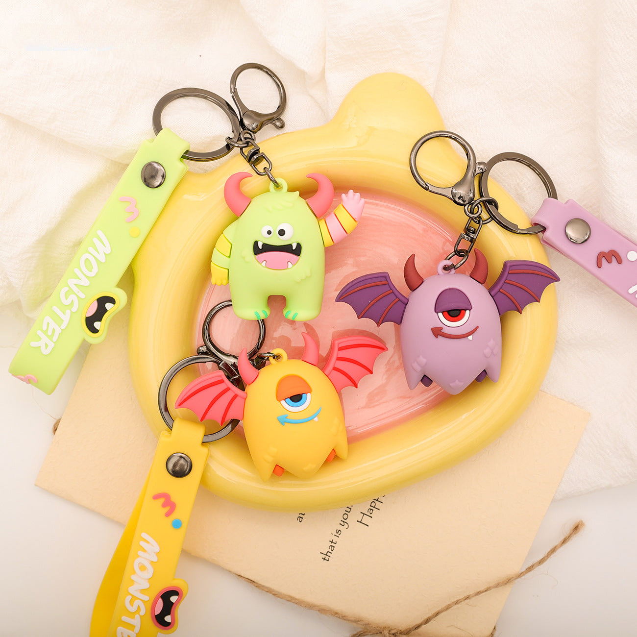 Wholesale Cartoon Cute PVC Soft Keychain ACC-KC-ZhiWu004
