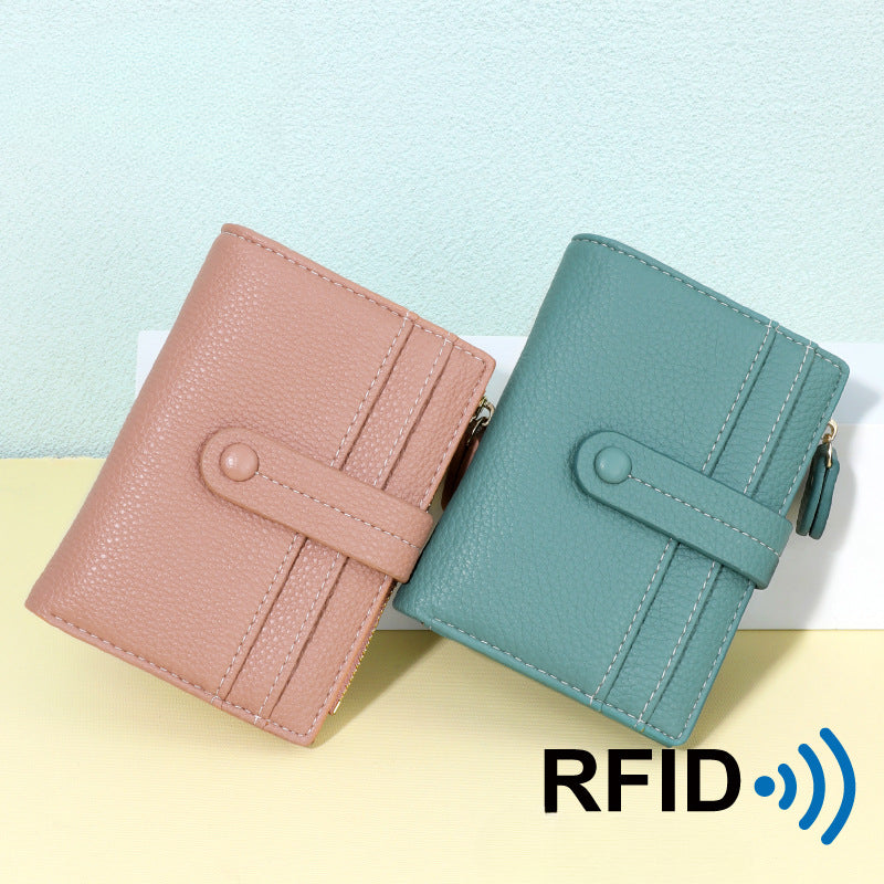 Wholesale Multi-card Slot Short Lychee Pattern Clutch Wallet ACC-WT-Tailian005