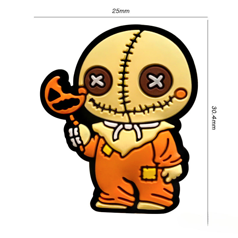 Wholesale 10pcs Halloween Cartoon Silicone Beads Focal Beads DIY Bead Pen Accessories ACC-BDS-WDX214