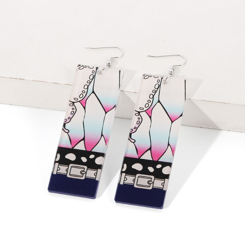 Wholesale Cartoon Anime Acrylic Earrings ACC-ES-ZhuoX001