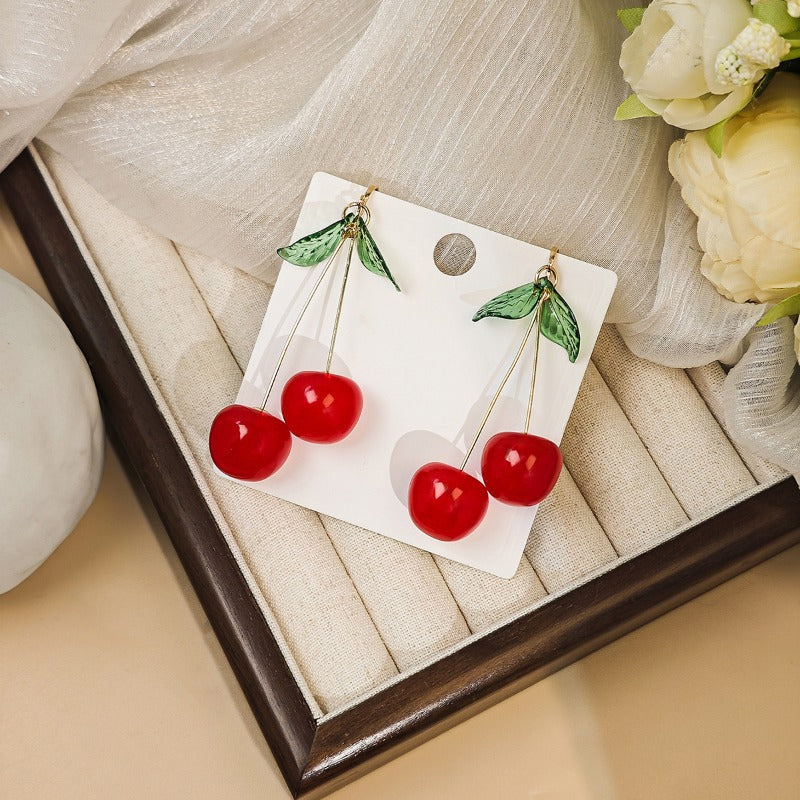 Wholesale Fruit Cherry Earrings ACC-ES-MDD087