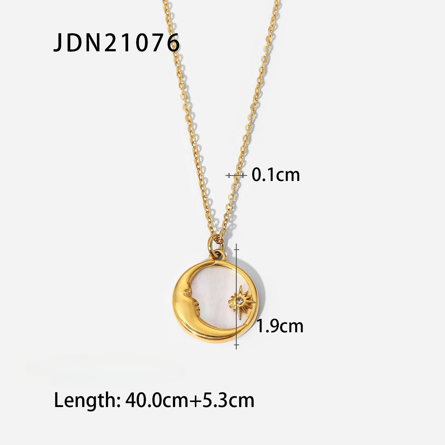 Wholesale Vintage Stainless Steel Mother of Pearl Heart Necklace ACC-NE-WanXing001