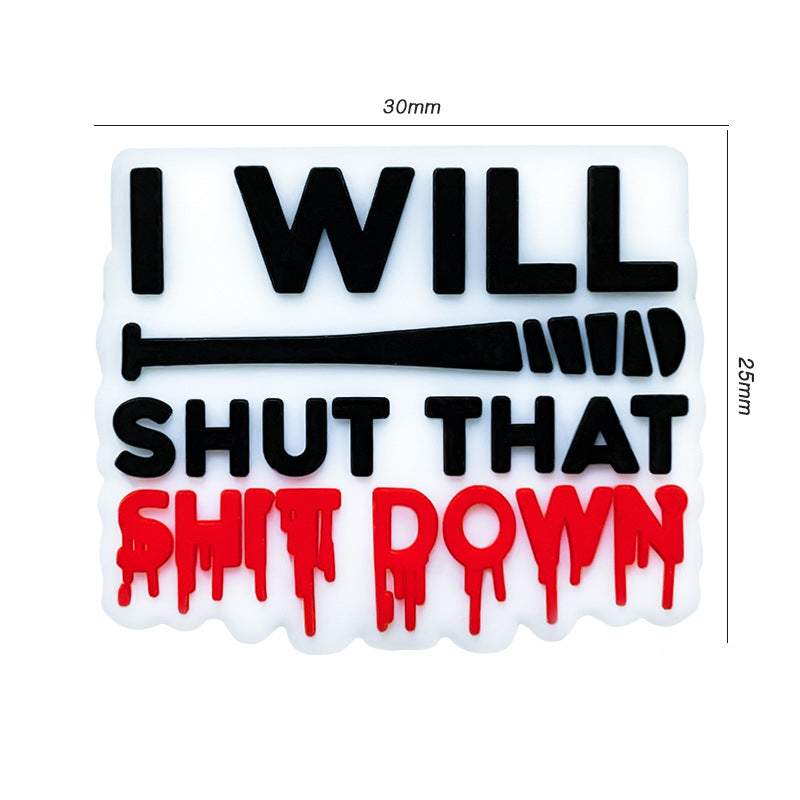 Wholesale 10pcs Baseball Silicone Focal Beads DIY Beaded Pen Accessories ACC-BDS-WDX202