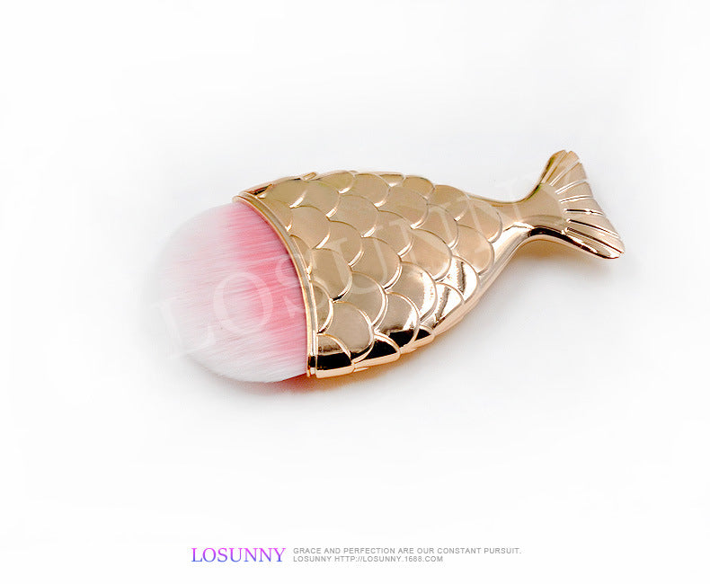 Wholesale Single Mermaid Tail Foundation Brush Makeup Brush Blush Brush Beauty Makeup Tools ACC-MB-LXY002