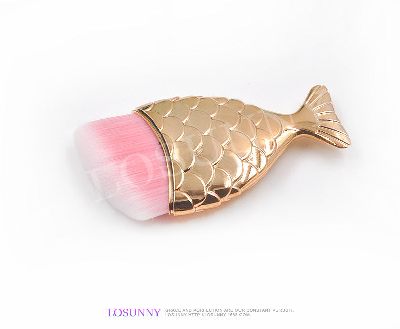 Wholesale Single Mermaid Tail Foundation Brush Makeup Brush Blush Brush Beauty Makeup Tools ACC-MB-LXY002