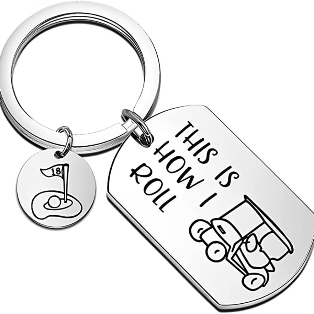 Wholesale Golf Cart Stainless Steel Keychain ACC-KC-ShunXin001